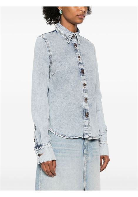 Camicia denim a maniche lunghe in azzurro di Magda Butrym - donna MAGDA BUTRYM | 149724BL